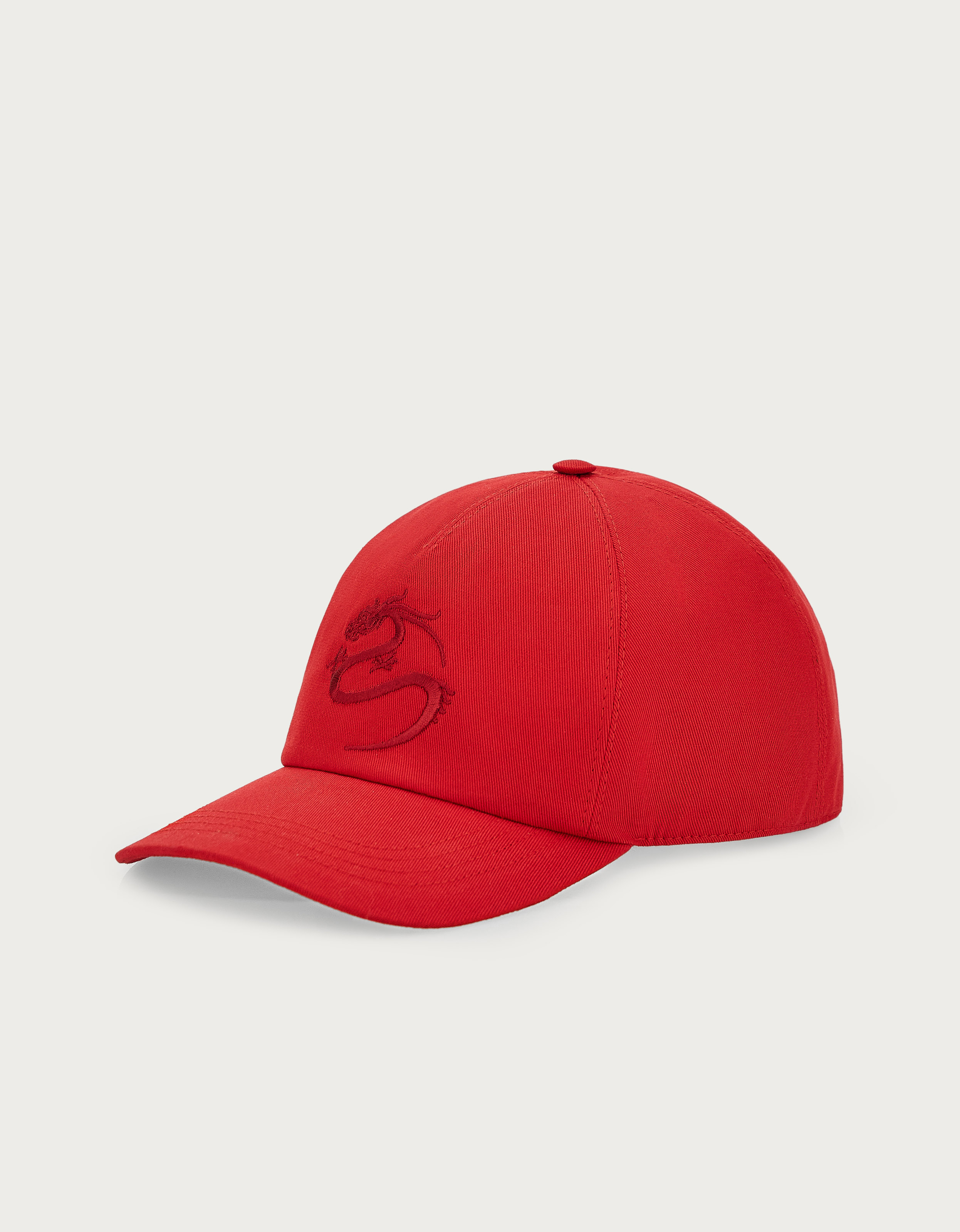 Baseball cap in red cotton - Canali US