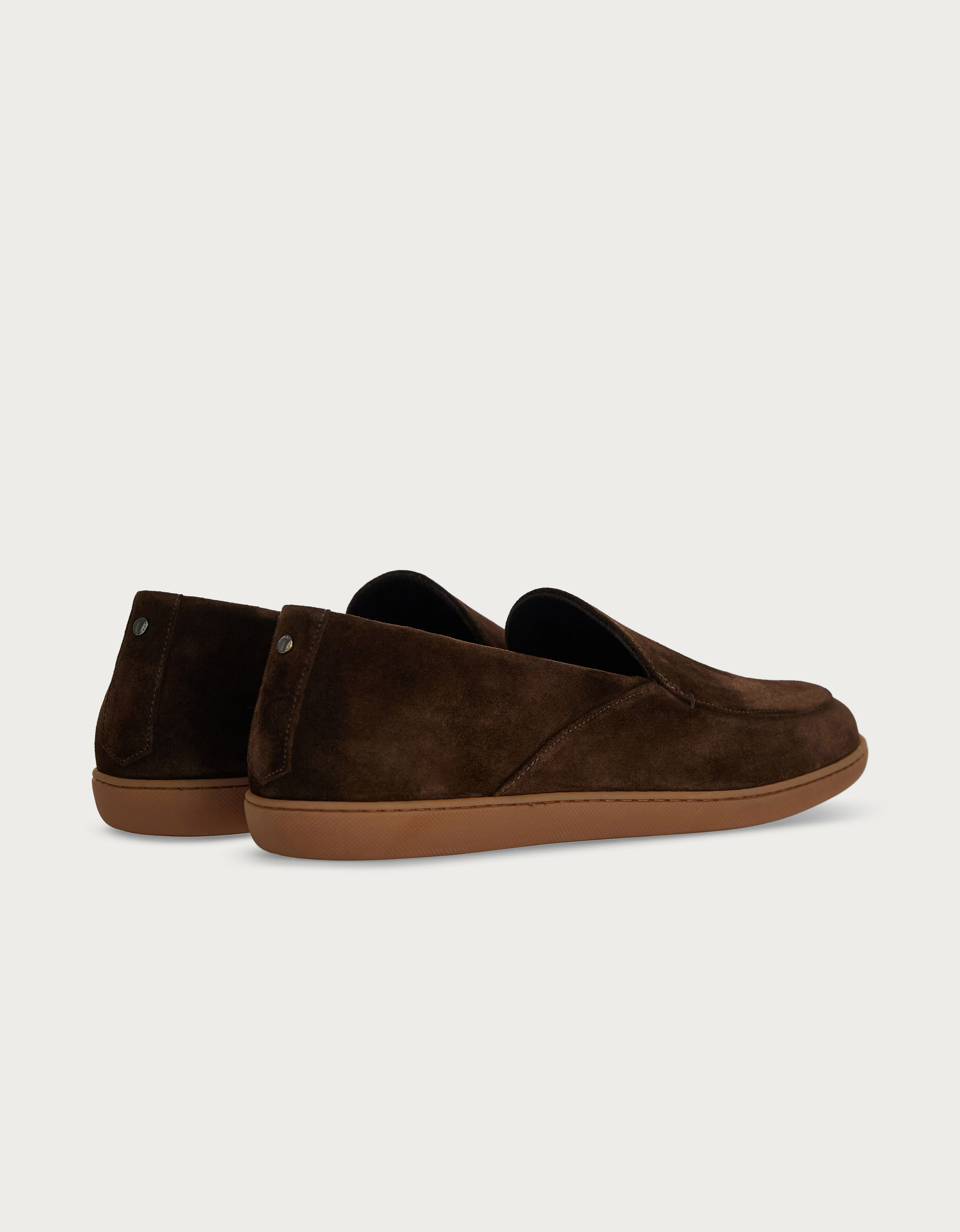 Brown suede slip-on shoes for men - Canali US