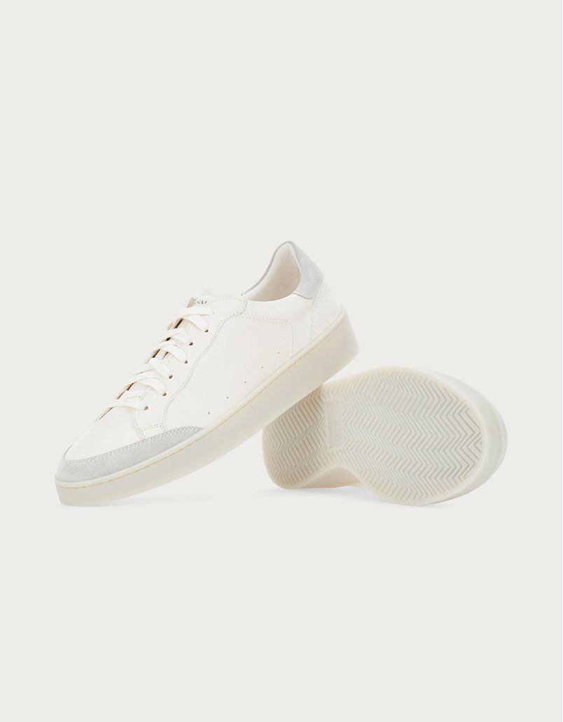 White leather and suede Nuvola sneaker