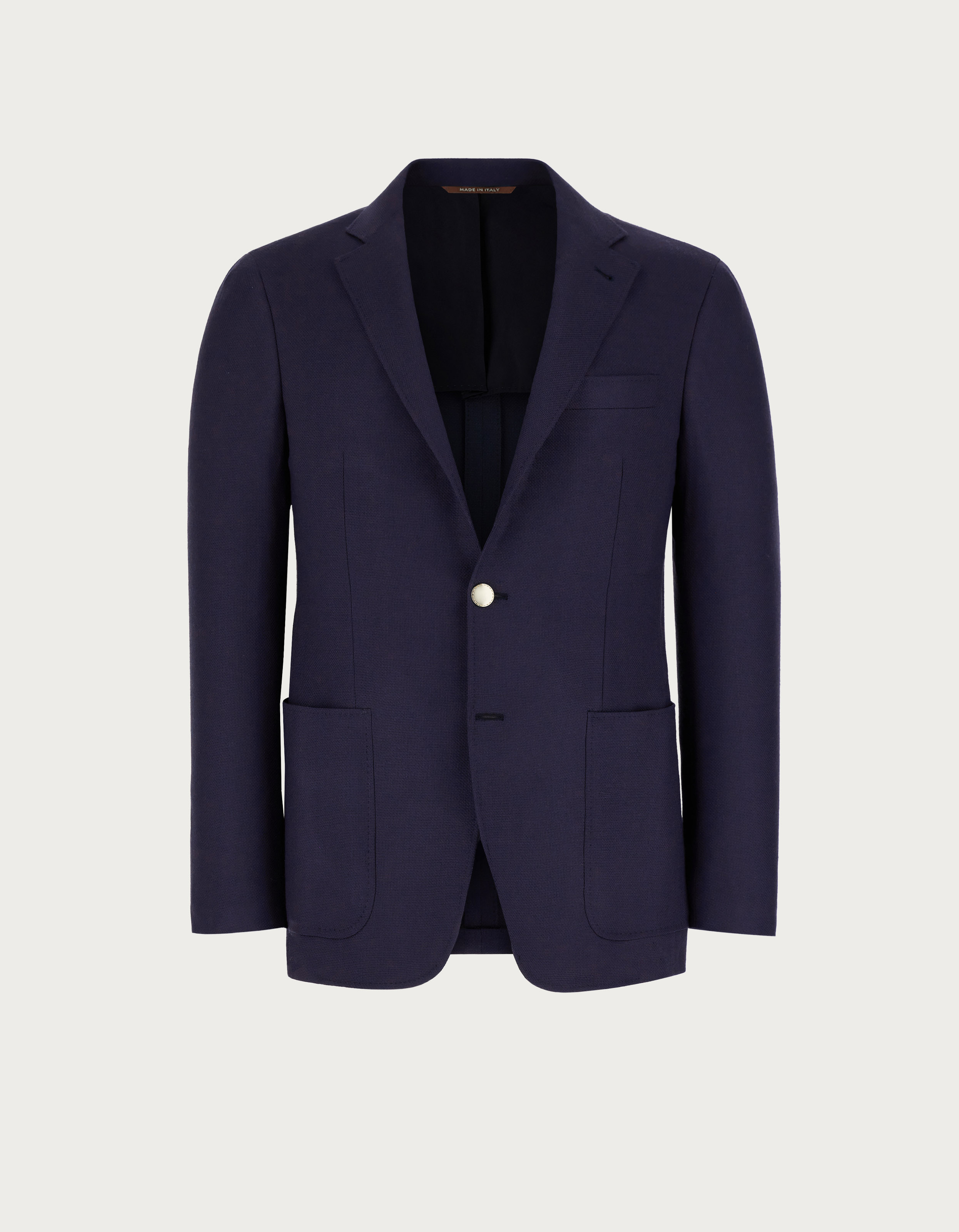 Blue Kei blazer in wool made in Italy - Canali US