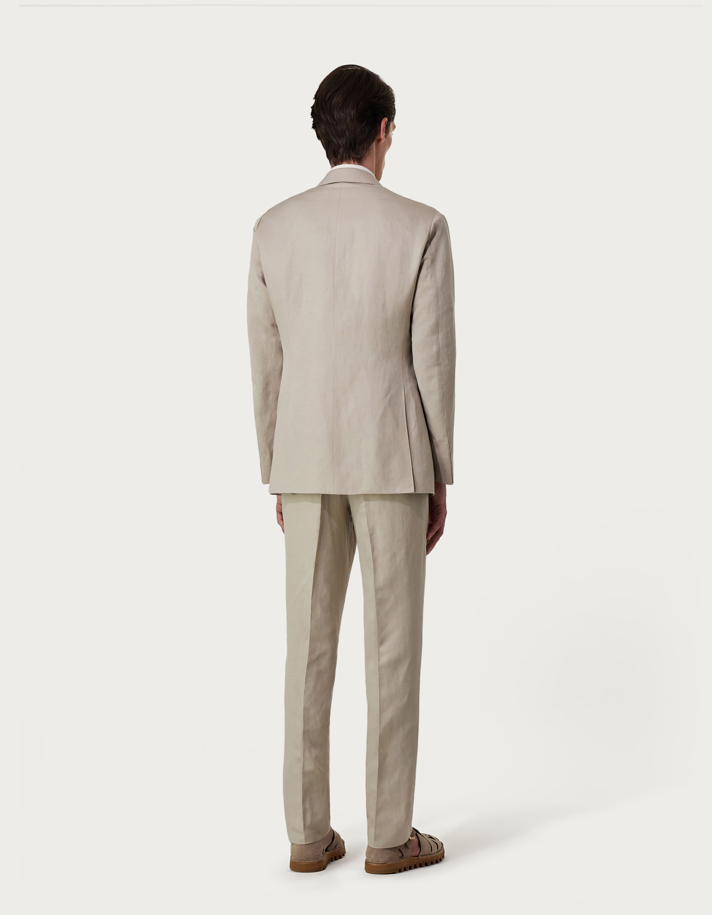 Suit in natural linen and silk - Canali US