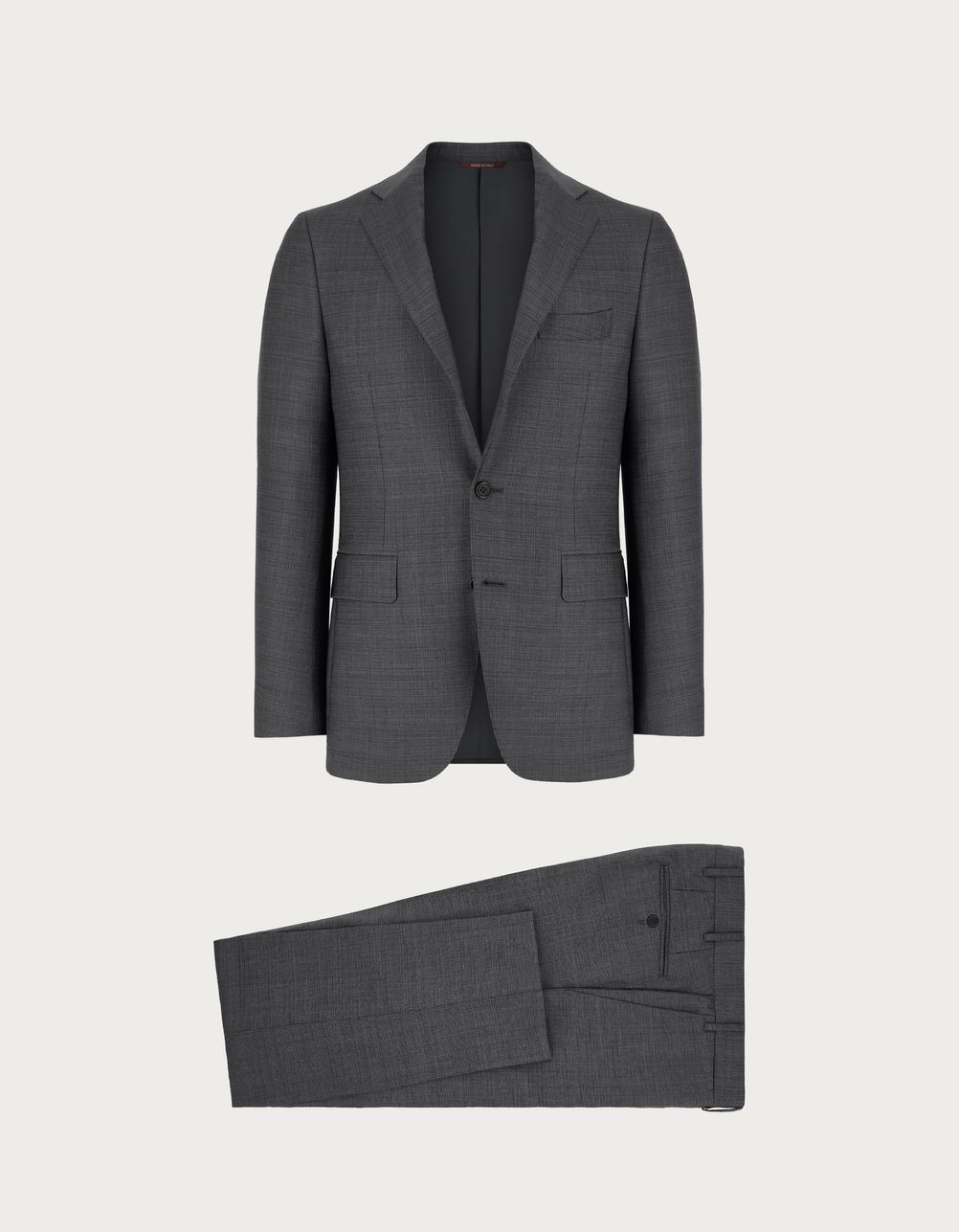 Suit in grey wool