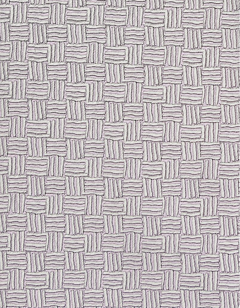 Pink silk tie with geometric pattern