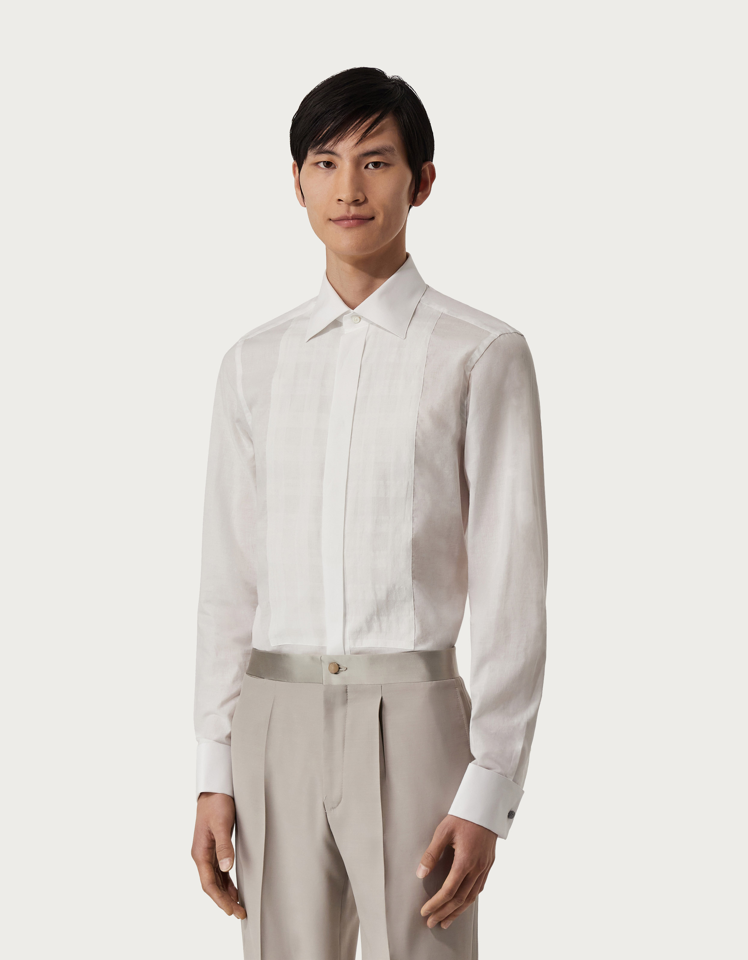 Formal shirt in white cotton - Canali US