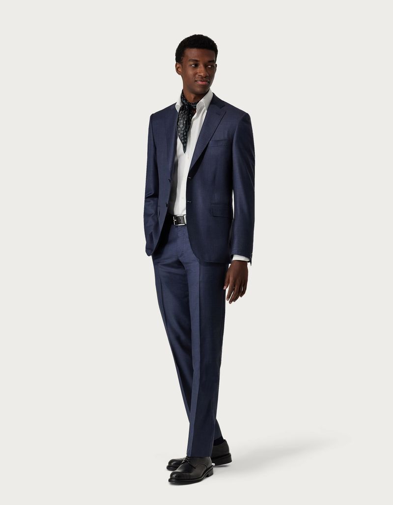 Blue suit in 170's wool and silk - Exclusive