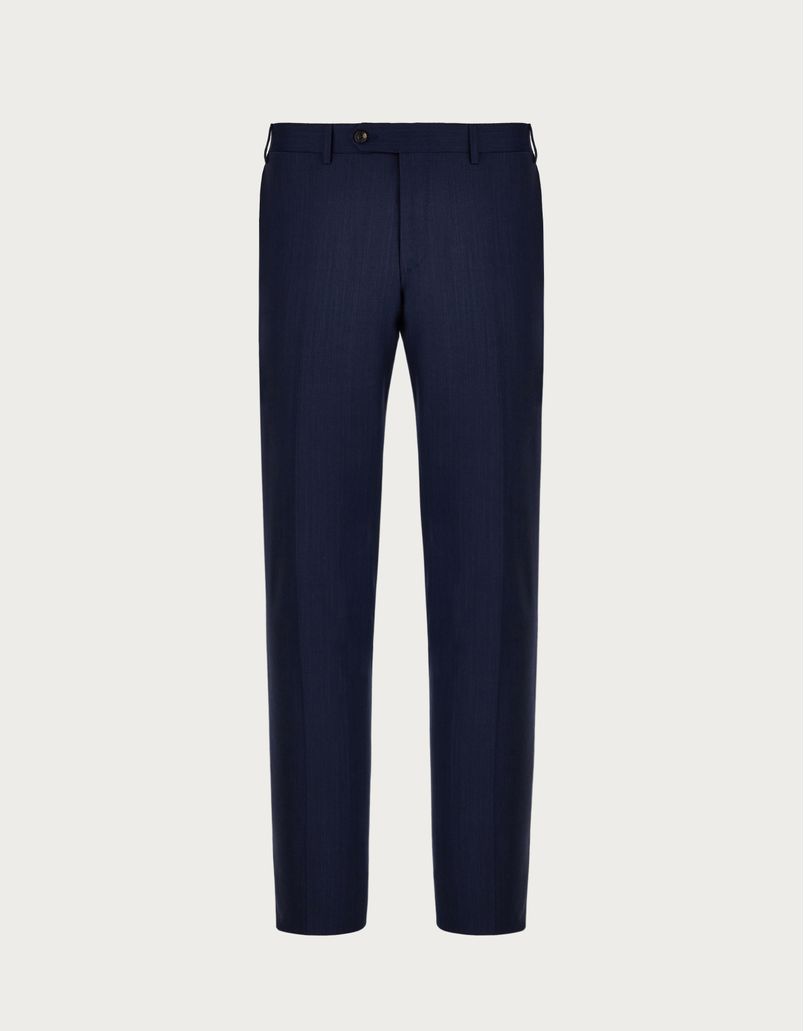 Pants in 150's wool and stretch silk - Exclusive