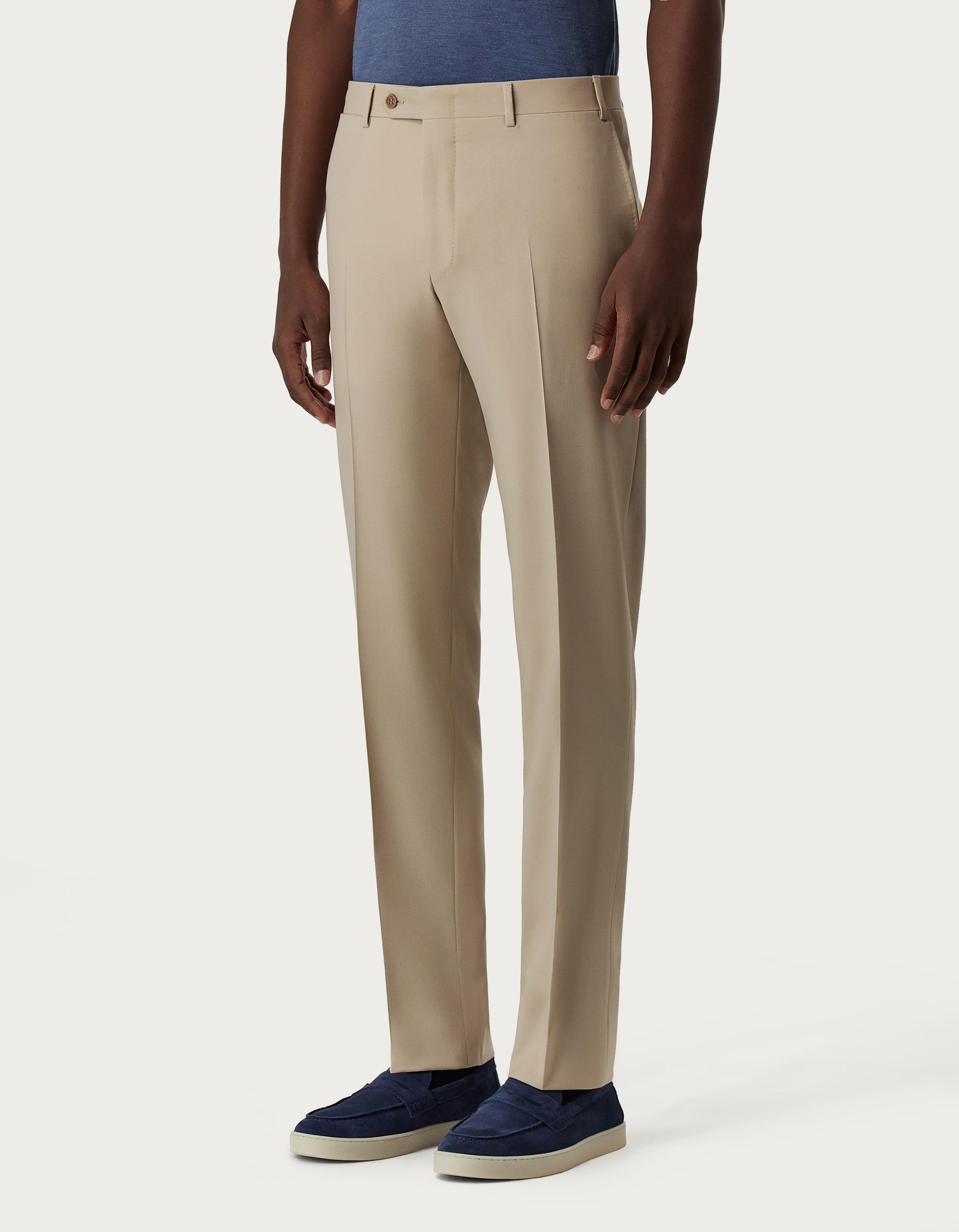 Beige pants in Impeccabile wool - Canali US