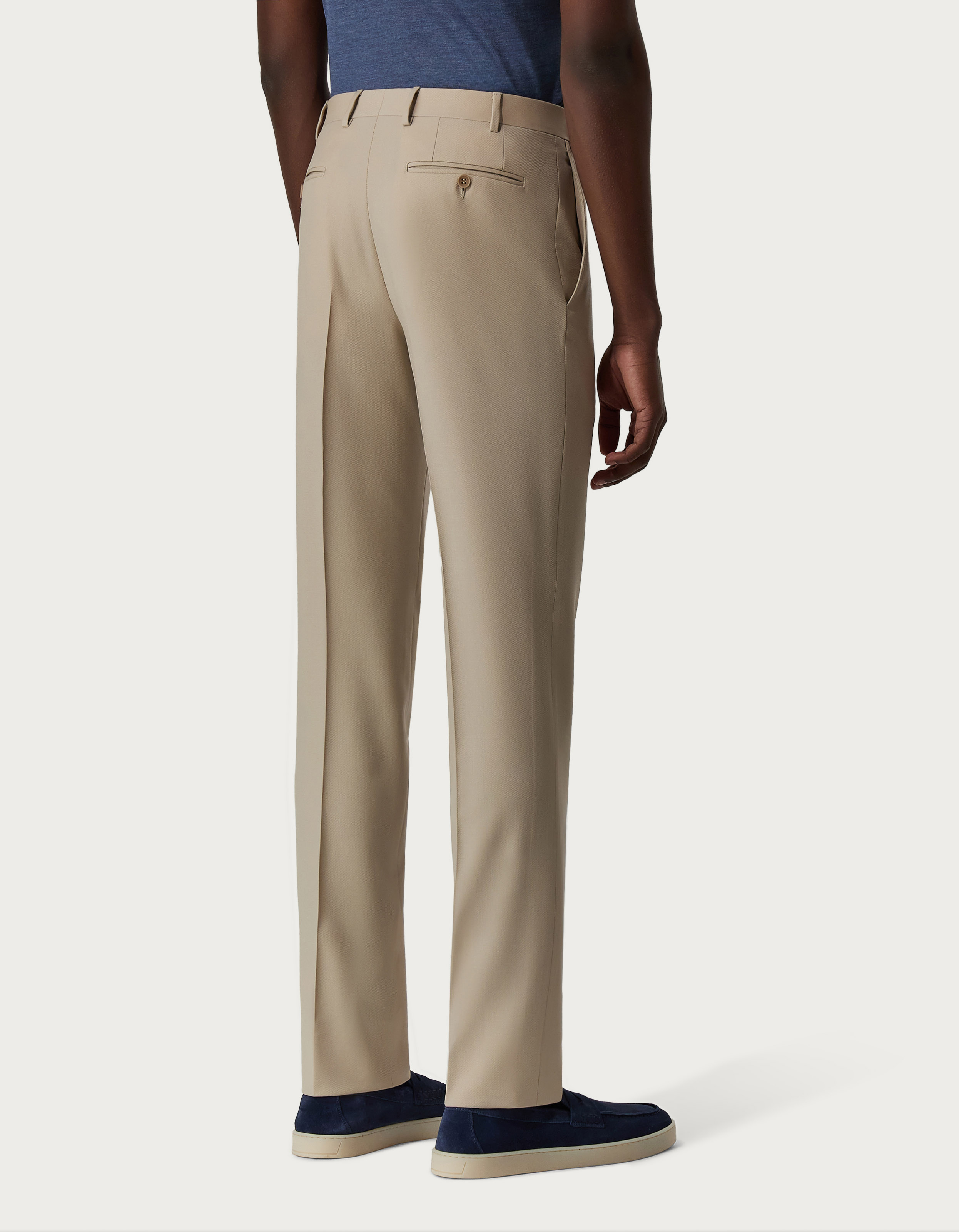 Beige pants in Impeccabile wool - Canali US