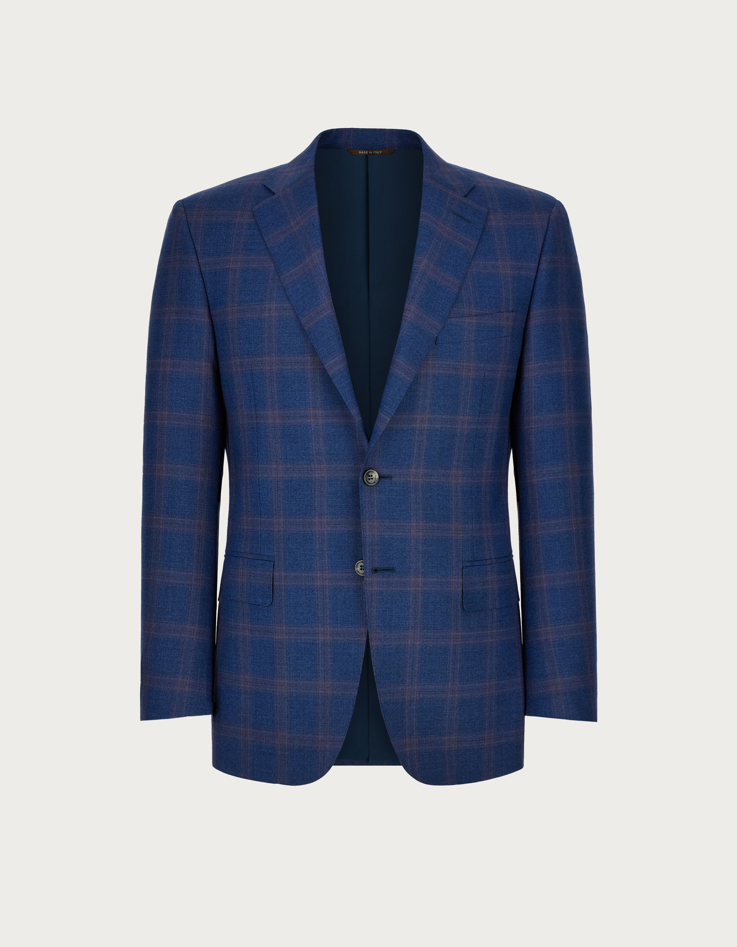 Blue blazer in Prince of Wales wool - Canali US