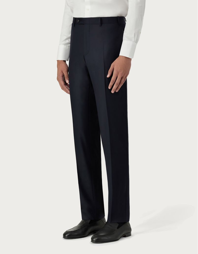 Dark Blue pants in 150's wool