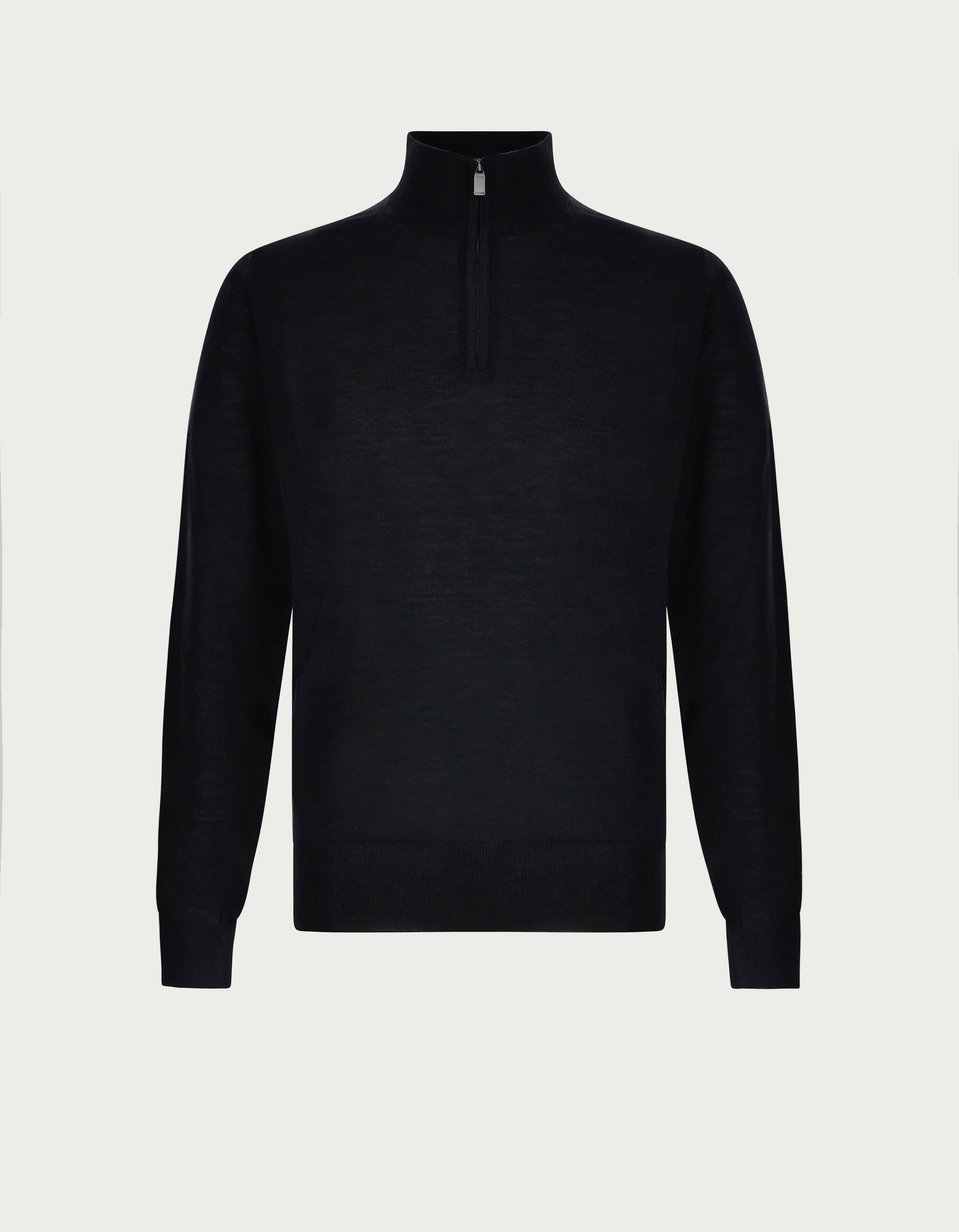 Half zip black sweater best sale