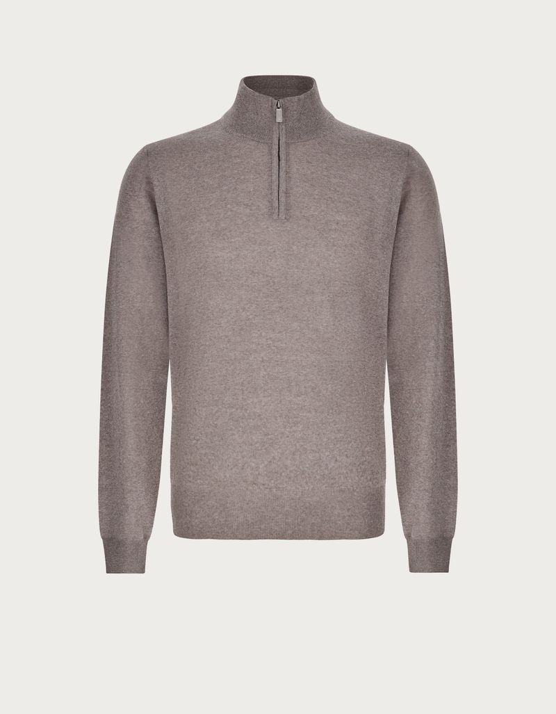 merino zip sweater
