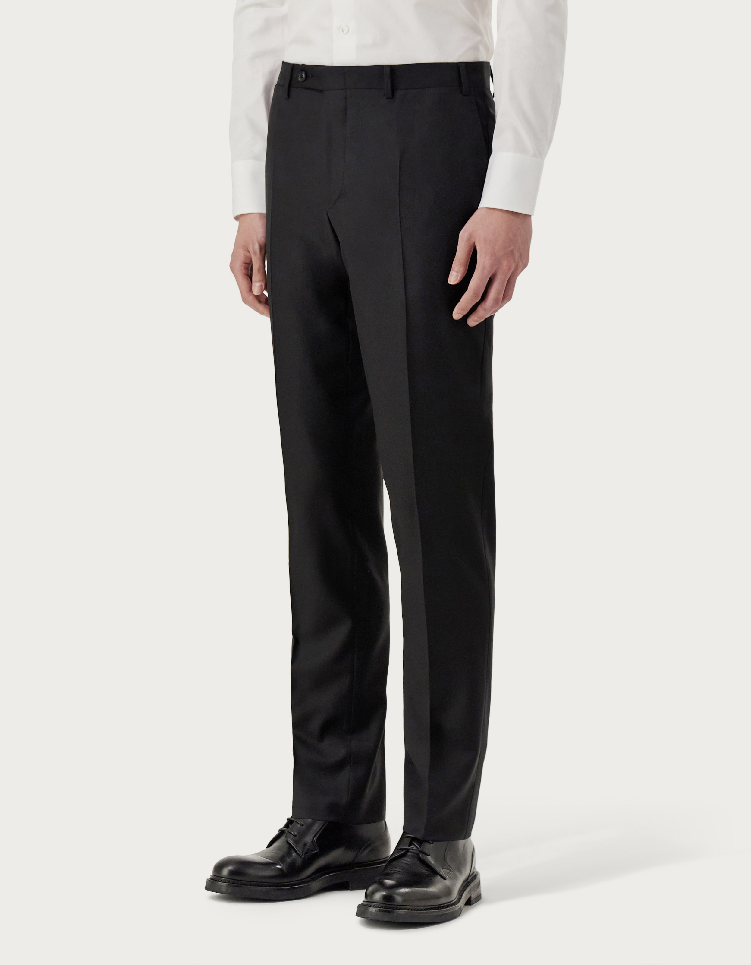 Pants in black wool - Canali US