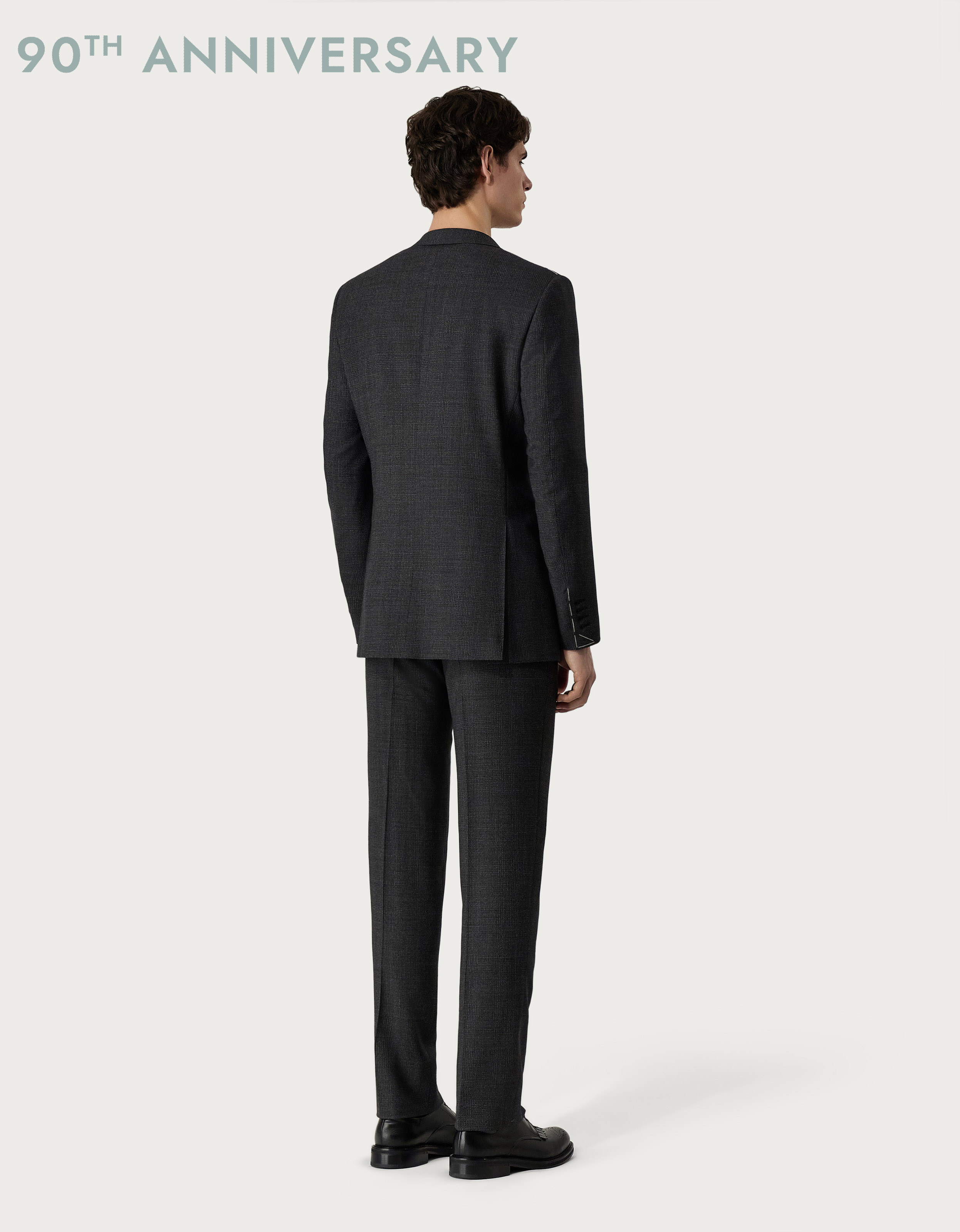 Men's wool suit anthracite in a regular fit - Canali US Men's wool suit anthracite in a regular fit - Canali US