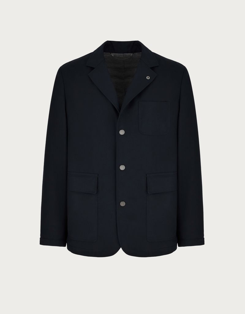 Men's casual jacket in blue technical fabric - Canali US Men's casual jacket in blue technical fabric - Canali US