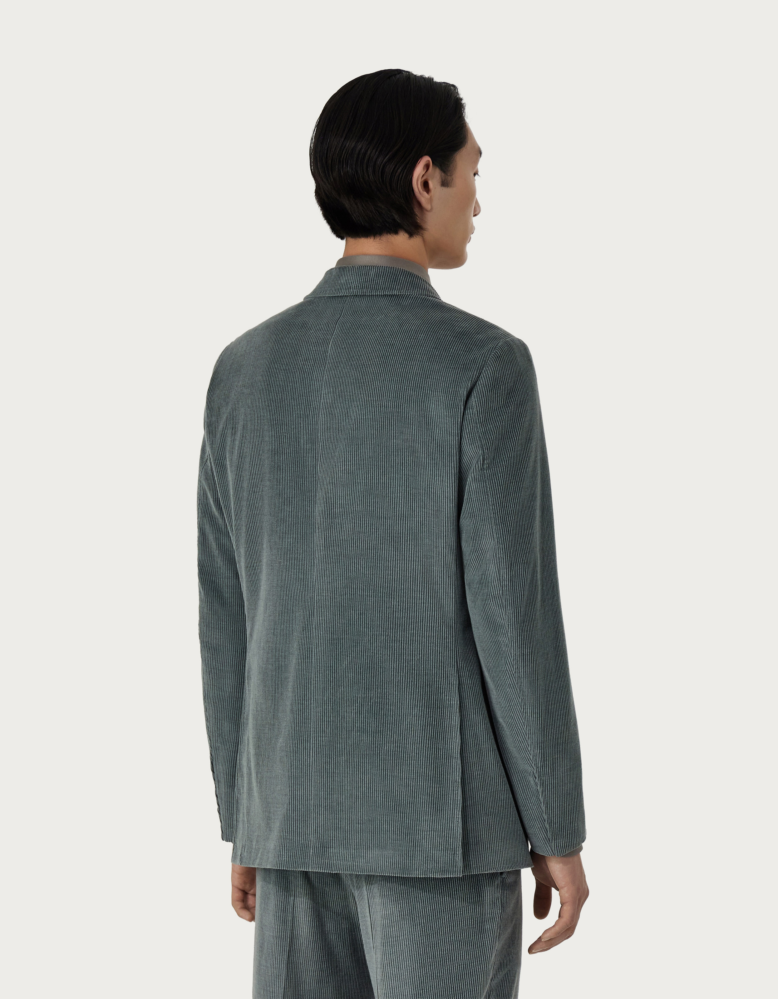 Luxury men's blazer cotton and cashmere velvet - Canali US