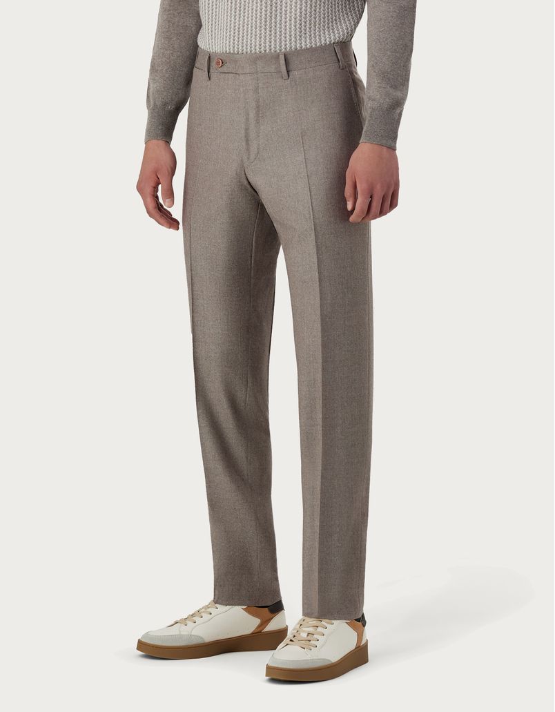 Dove grey pants in wool