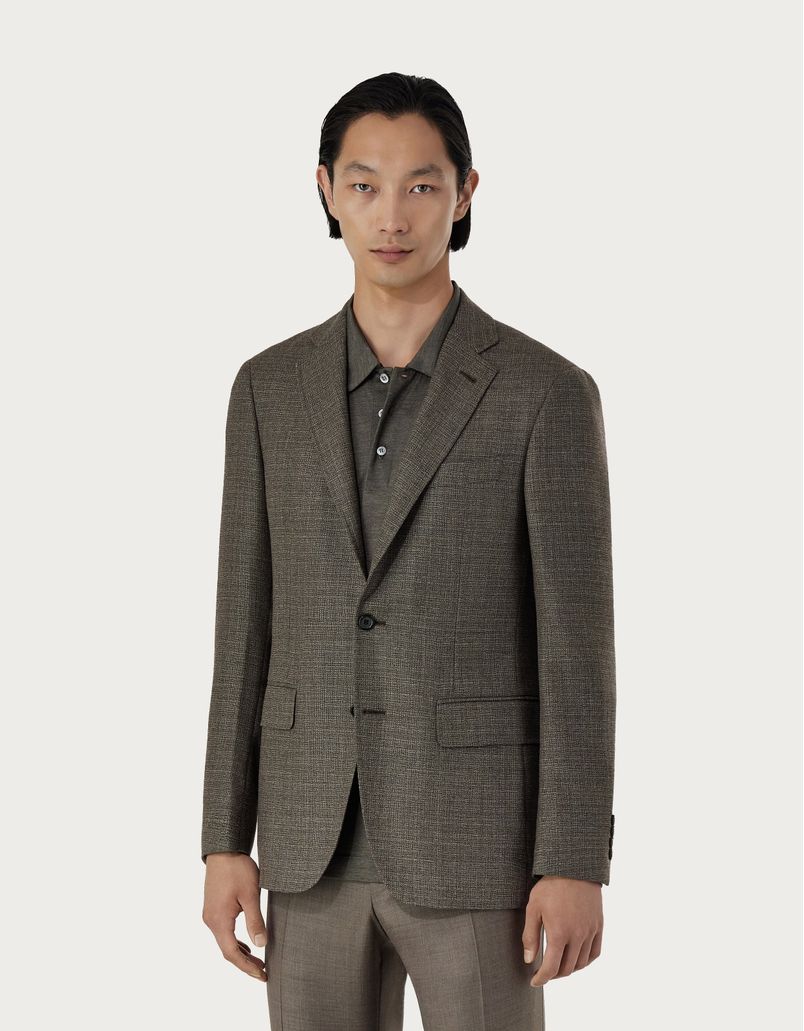 Kei blazer in beige wool