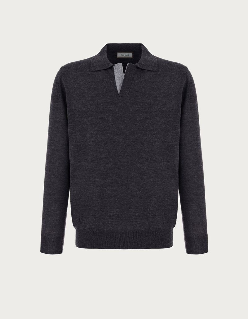 Charcoal grey pure 150's wool blazer - Canali US Charcoal grey pure 150's wool blazer - Canali US