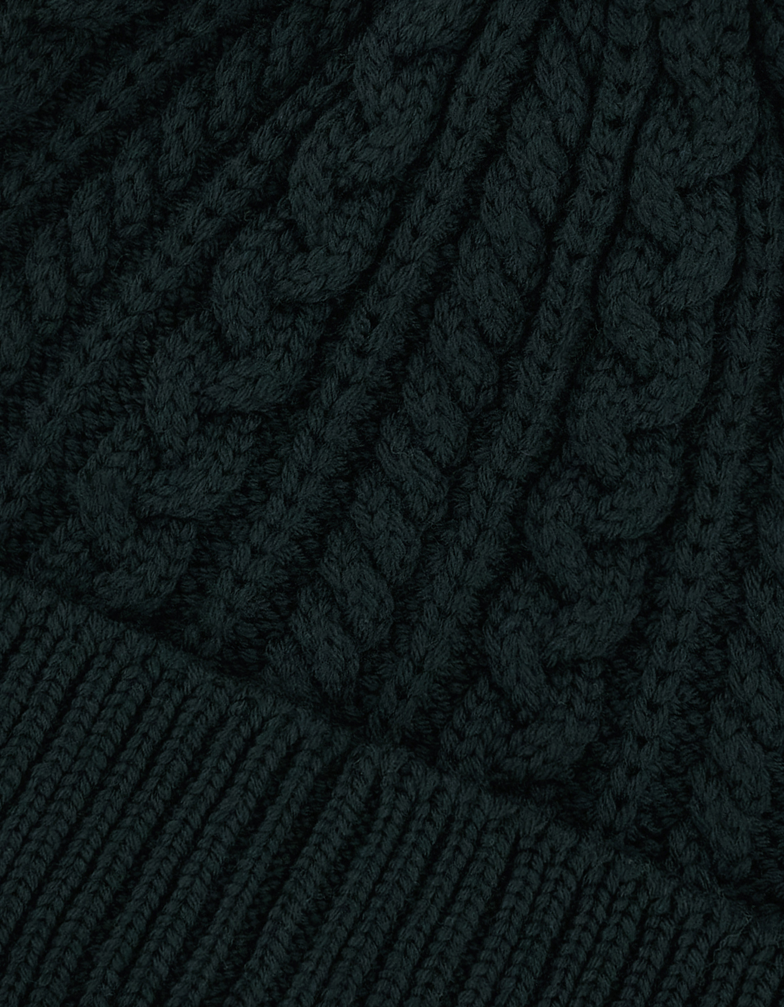 Men's green wool knitted hat - Canali US