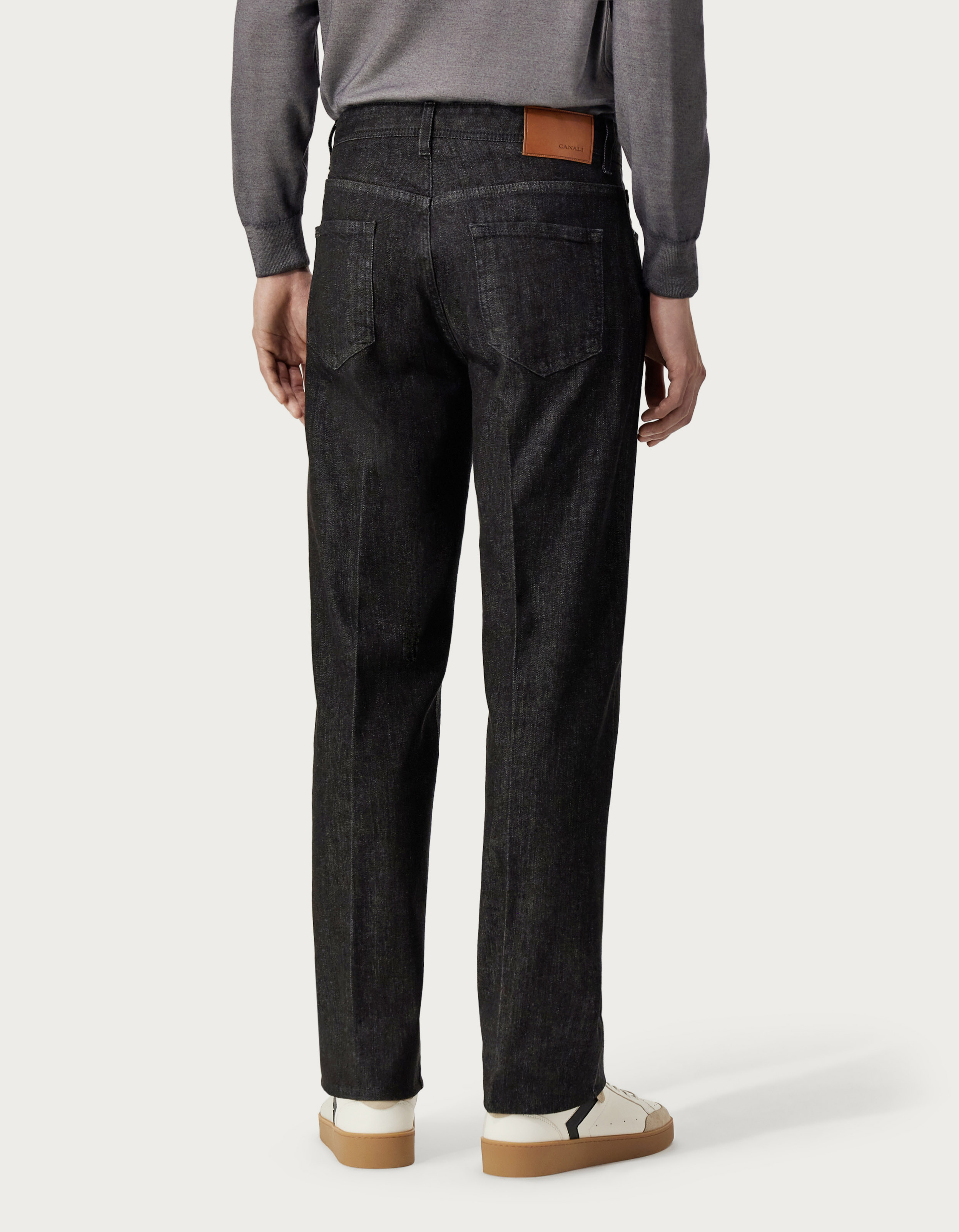 ★DNSR★ Back pocket coated denim pants black ZYXTIM Men's Stretchy Skinny Fit Tapered Biker Jeans with
