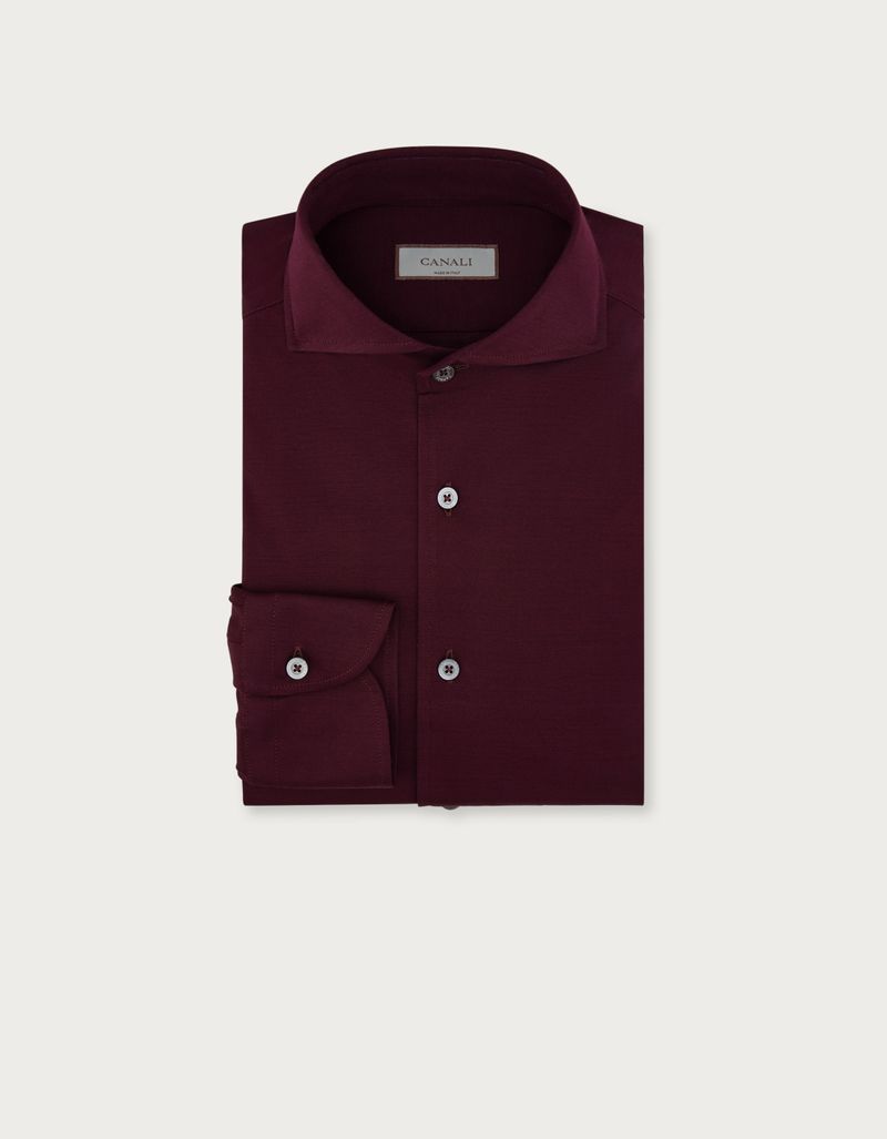 Burgundy clearance slim fit shirt