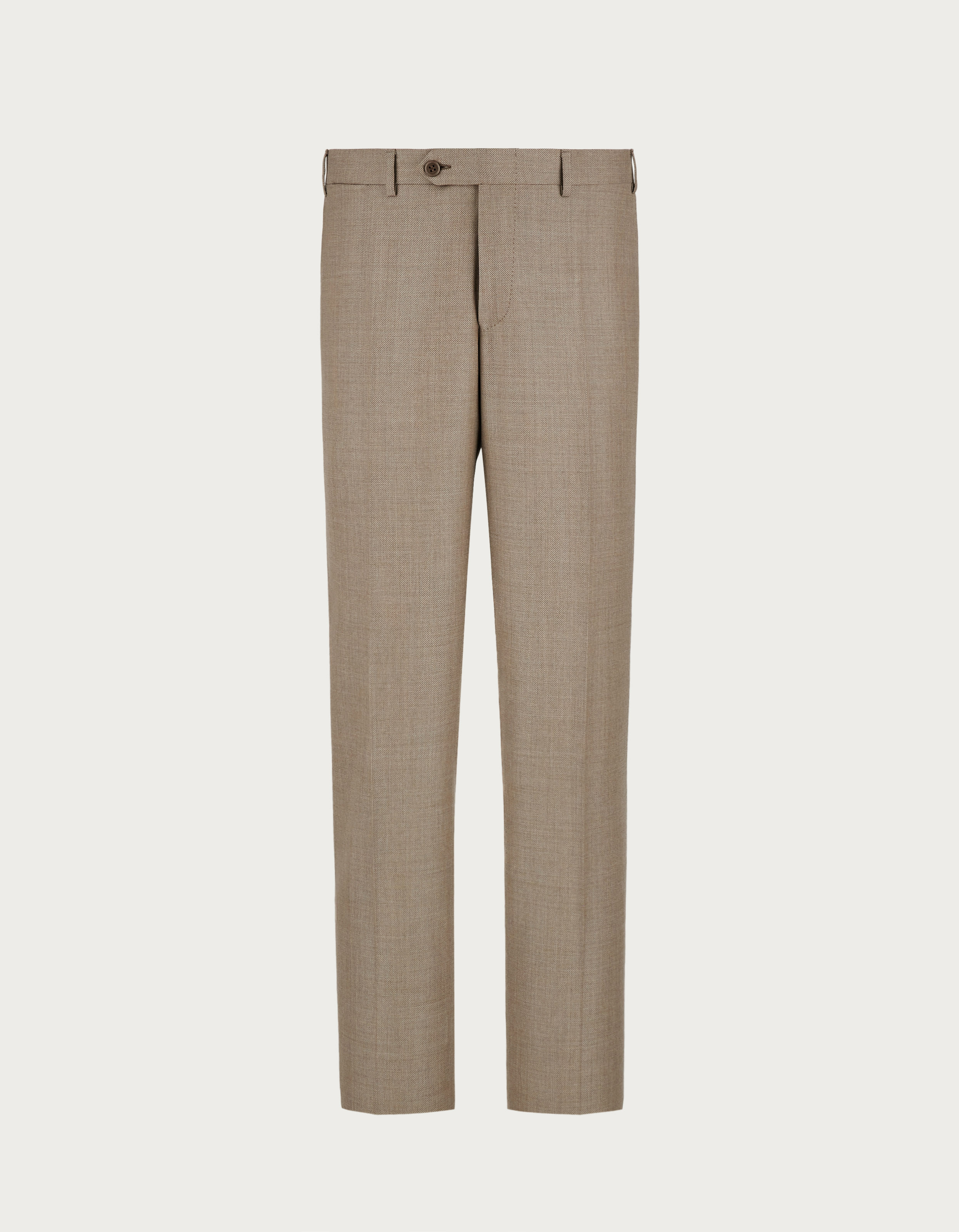 Elegant beige wool men's pants - Canali US