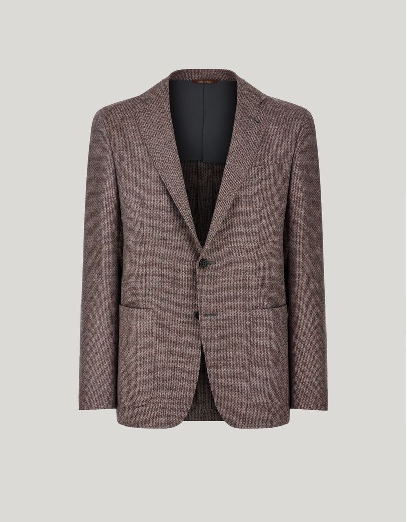 Pink pure wool modern fit Kei jacket