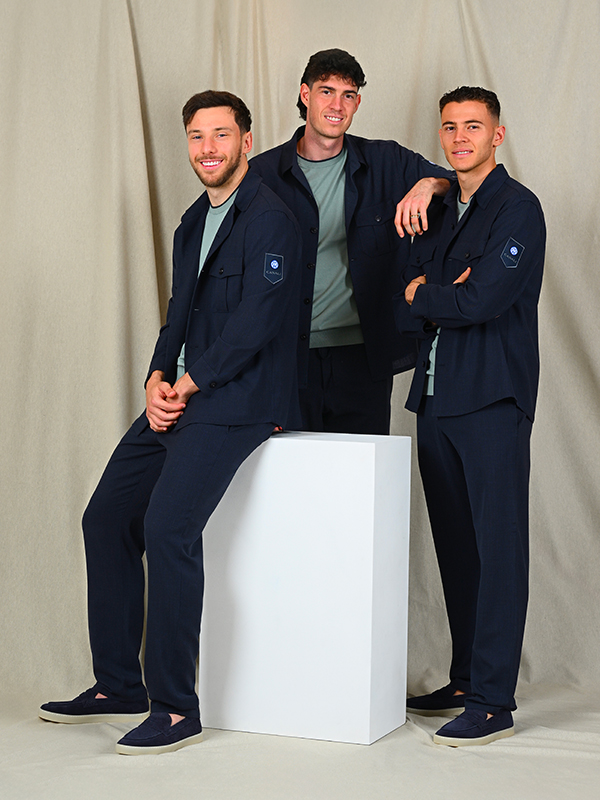 Men's blue blazer made of wool, silk and linen - Canali US